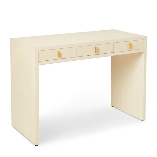 Shagreen Vanity Table and Stool Set