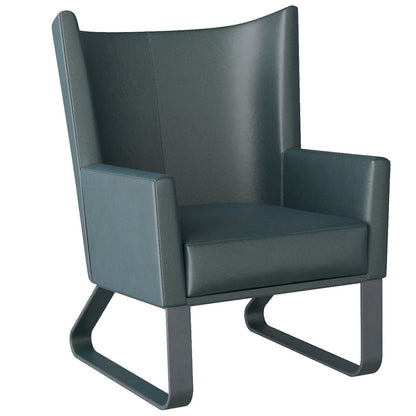 Bleu Wingback Chair