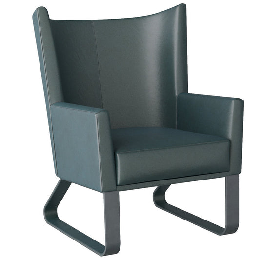 Bleu Wingback Chair