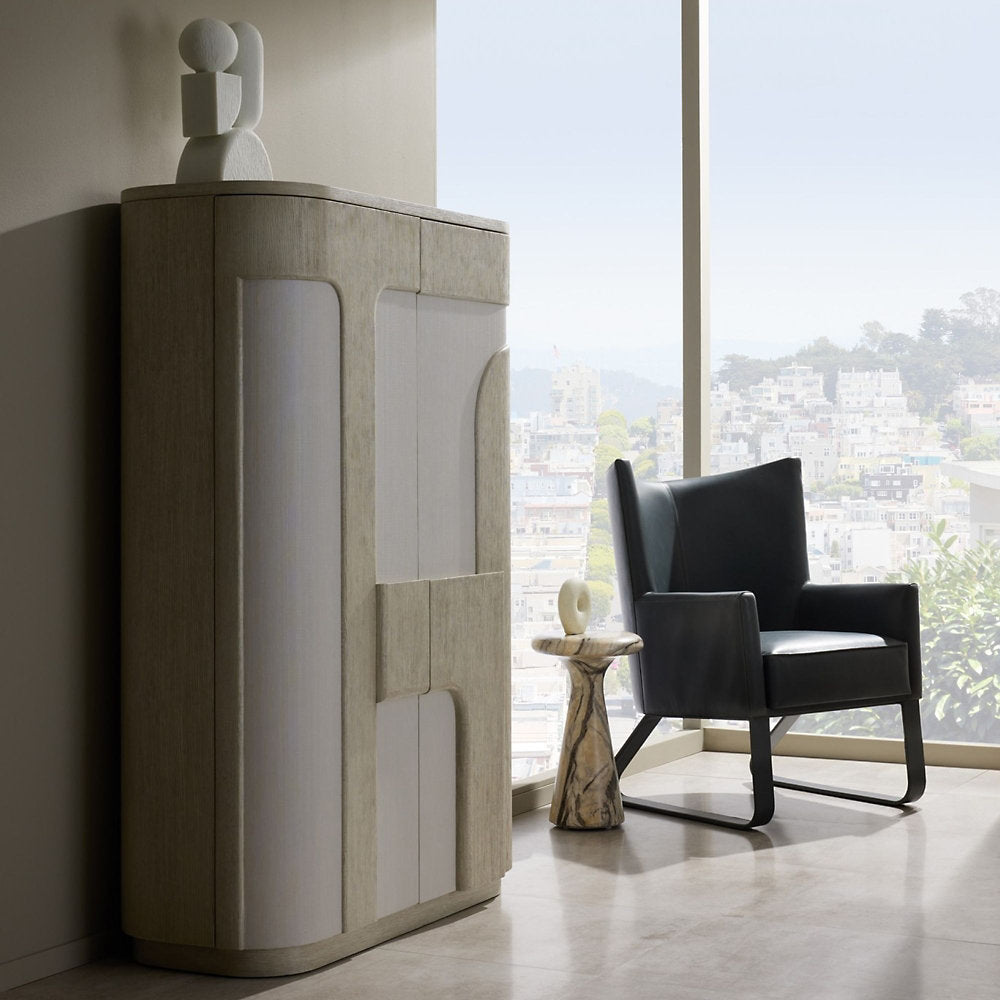 Bleu Wingback Chair