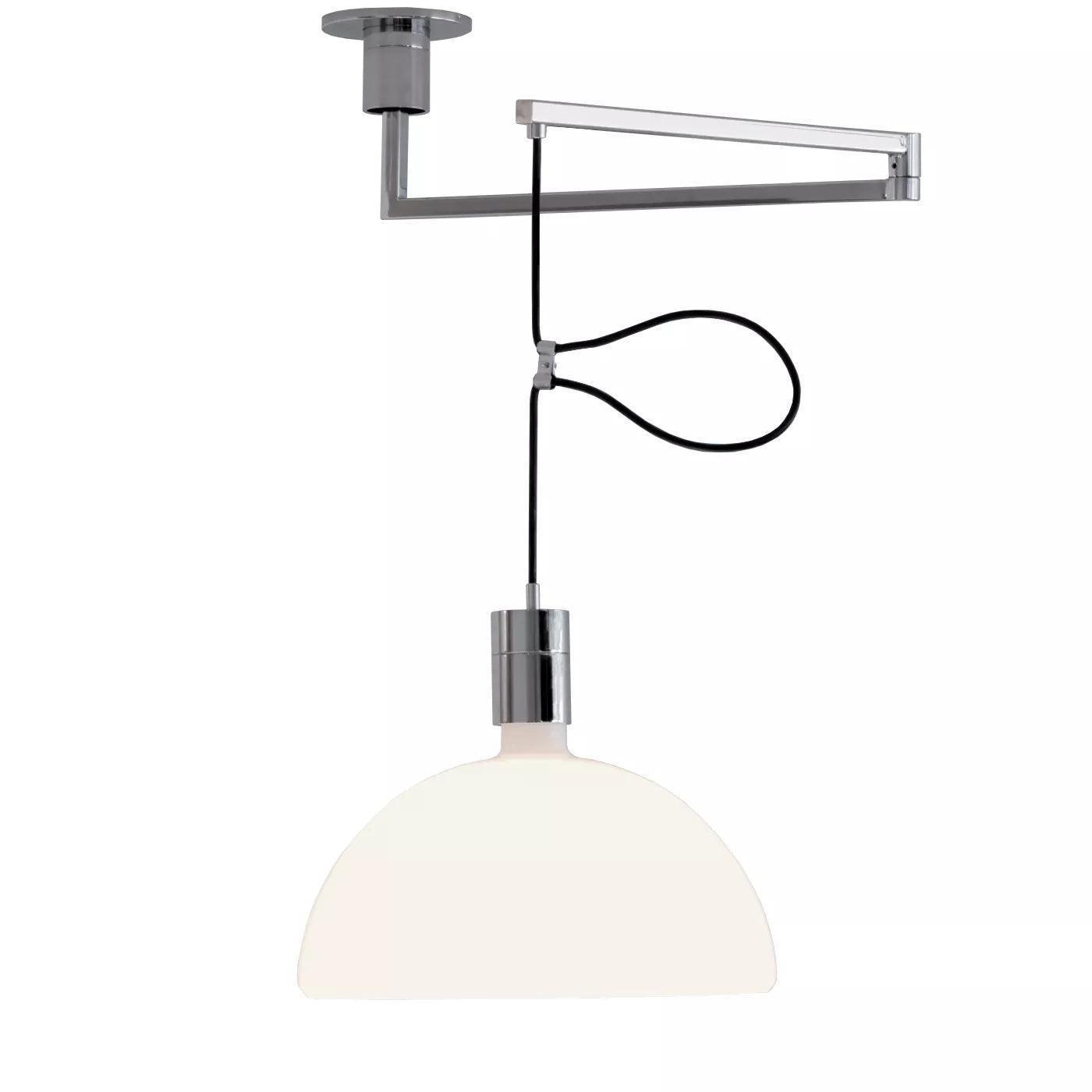 Piper Bliss Pendant Light ∅ 13.8″ / Dia 35cm / Chrome & White Pendant light