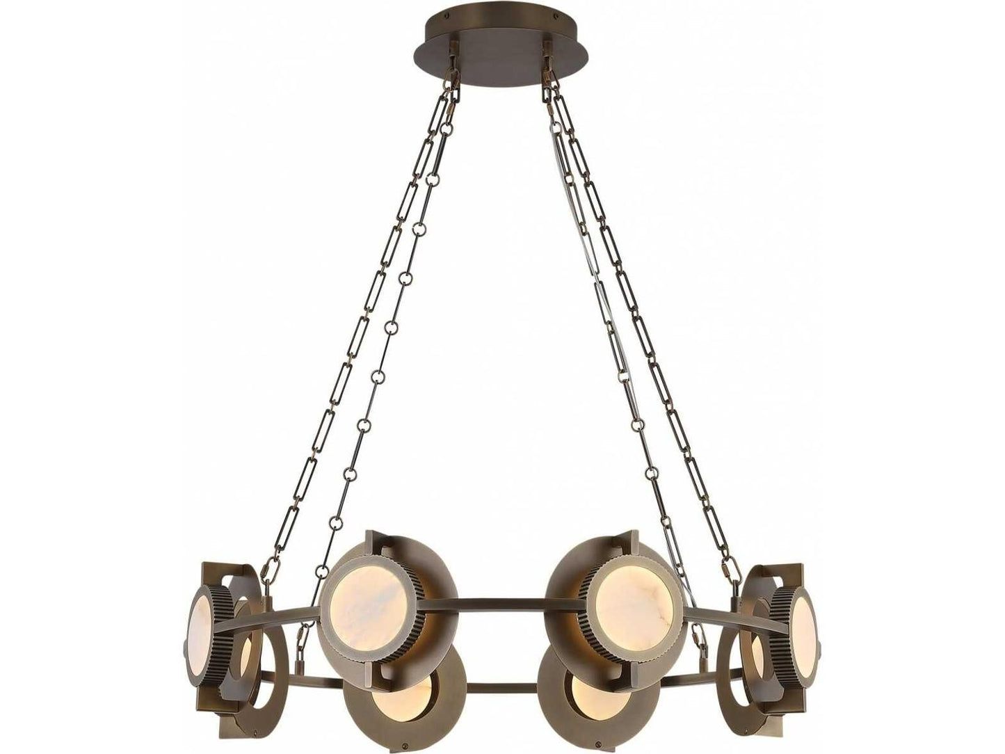 Avenue Lighting Mayfair Integrated LED Chandelier in Aged Brass
