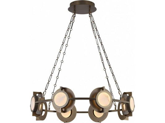 Avenue Lighting Mayfair Integrated LED Chandelier in Aged Brass