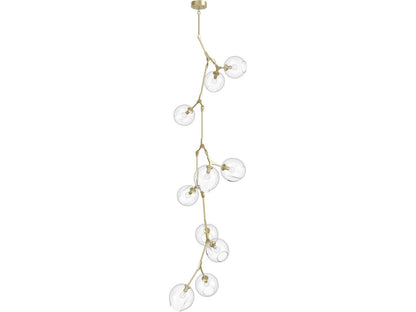 Avenue Lighting Fairfax Ave 10-Light Abstract Chandelier in Brushed Brass