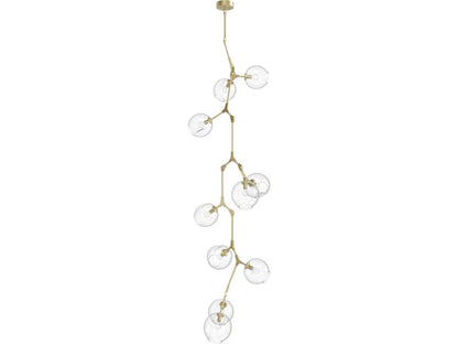 Avenue Lighting Fairfax Ave 10-Light Abstract Chandelier in Brushed Brass