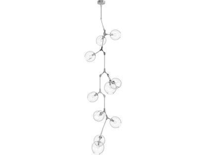 Avenue Lighting Fairfax Ave 10-Light Chandelier in Chrome with Hand-Blown Glass Globes