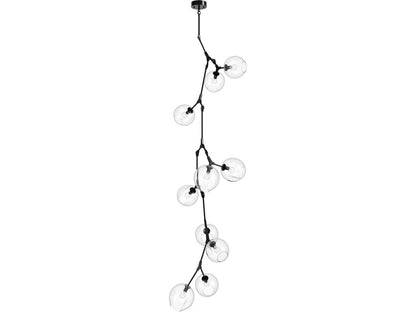 Avenue Lighting Fairfax Ave 10-Light Glass Globe Chandelier in Dark Bronze