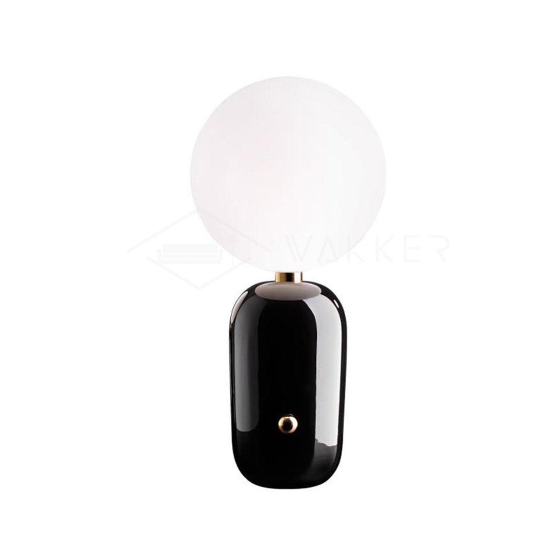 Kade Table Lamp ∅ 7.9″ x H 15.7″ / Dia 20cm x H 40cm / Black + White / US Plug Table lamp