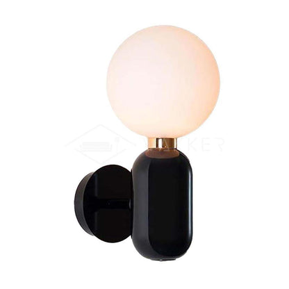 Kade Wall Light ∅ 5.9″ x H 13.4″ / Dia 15cm x H 34cm / Black + White Wall lamp