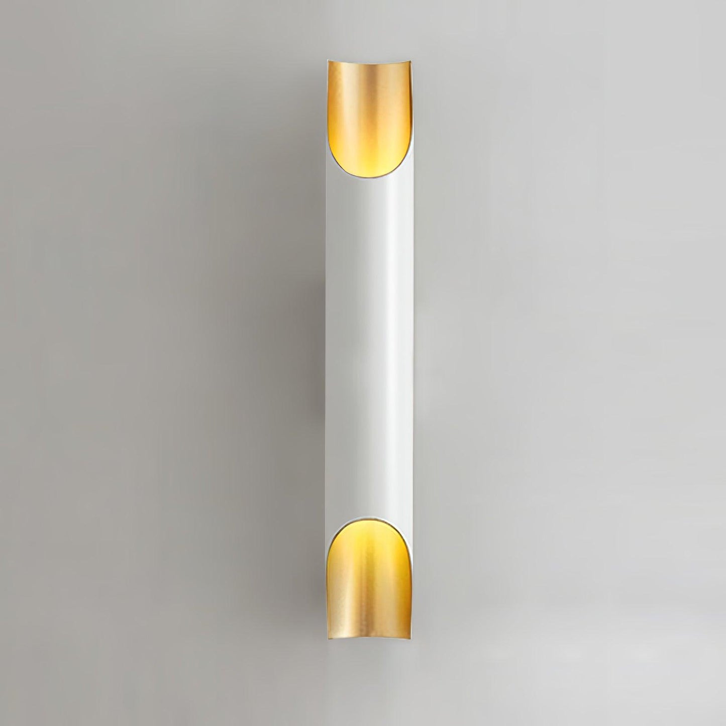 Abigali Straight Wall Lamp ∅ 2.7″ x H 15.7″ / Dia 6cm x H 40cm / White & Gold Wall lamp
