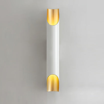 Abigali Straight Wall Lamp ∅ 2.7″ x H 15.7″ / Dia 6cm x H 40cm / White & Gold Wall lamp