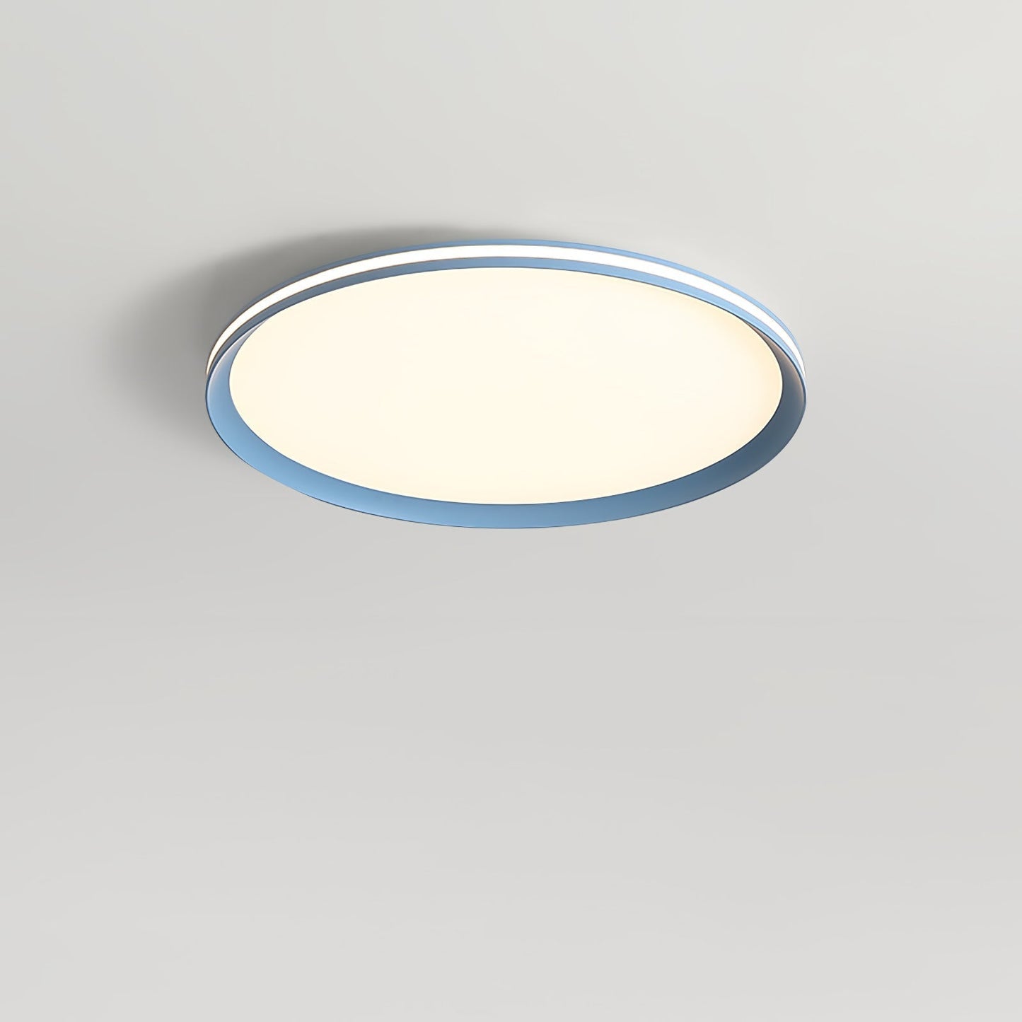 Acrylic Circular LED Ceiling Light ∅ 15.7″ x H 1.2″ / Dia 40cm x H 3cm / Blue / Three-Color Changing Light Ceiling lamp