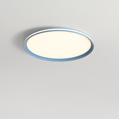 Acrylic Circular LED Ceiling Light ∅ 15.7″ x H 1.2″ / Dia 40cm x H 3cm / Blue / Three-Color Changing Light Ceiling lamp