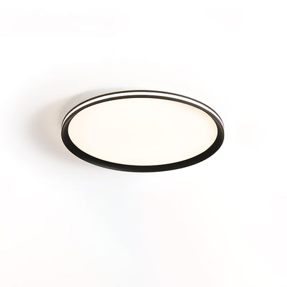 Acrylic Circular LED Ceiling Light ∅ 11.8″ x H 1.2″ / Dia 30cm x H 3cm / Black / Three-Color Changing Light Ceiling lamp