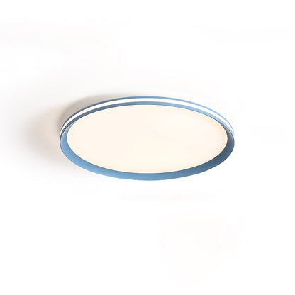 Acrylic Circular LED Ceiling Light ∅ 11.8″ x H 1.2″ / Dia 30cm x H 3cm / Blue / Three-Color Changing Light Ceiling lamp