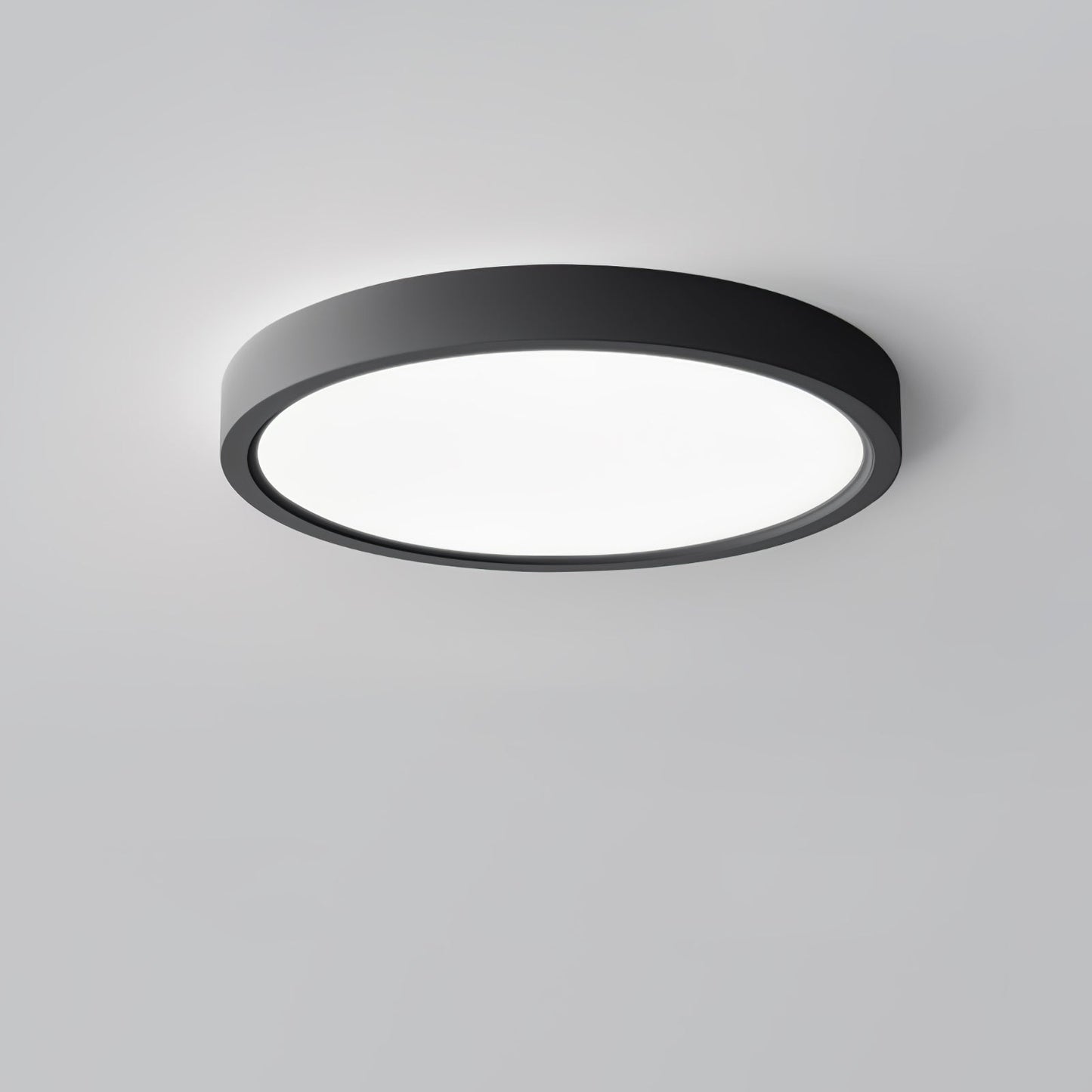 Acrylic Thinnest Round Ceiling Light ∅ 11.8″ x H 0.98″ / Dia 30cm x H 2.5cm / Black / Cool Light 1001 Ceiling lamp