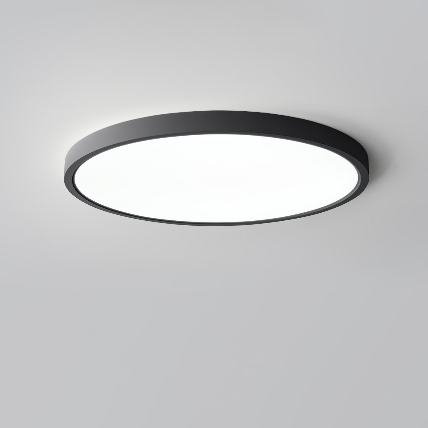 Acrylic Thinnest Round Ceiling Light ∅ 15.7″ x H 0.98″ / Dia 40cm x H 2.5cm / Black / Cool Light 1001 Ceiling lamp