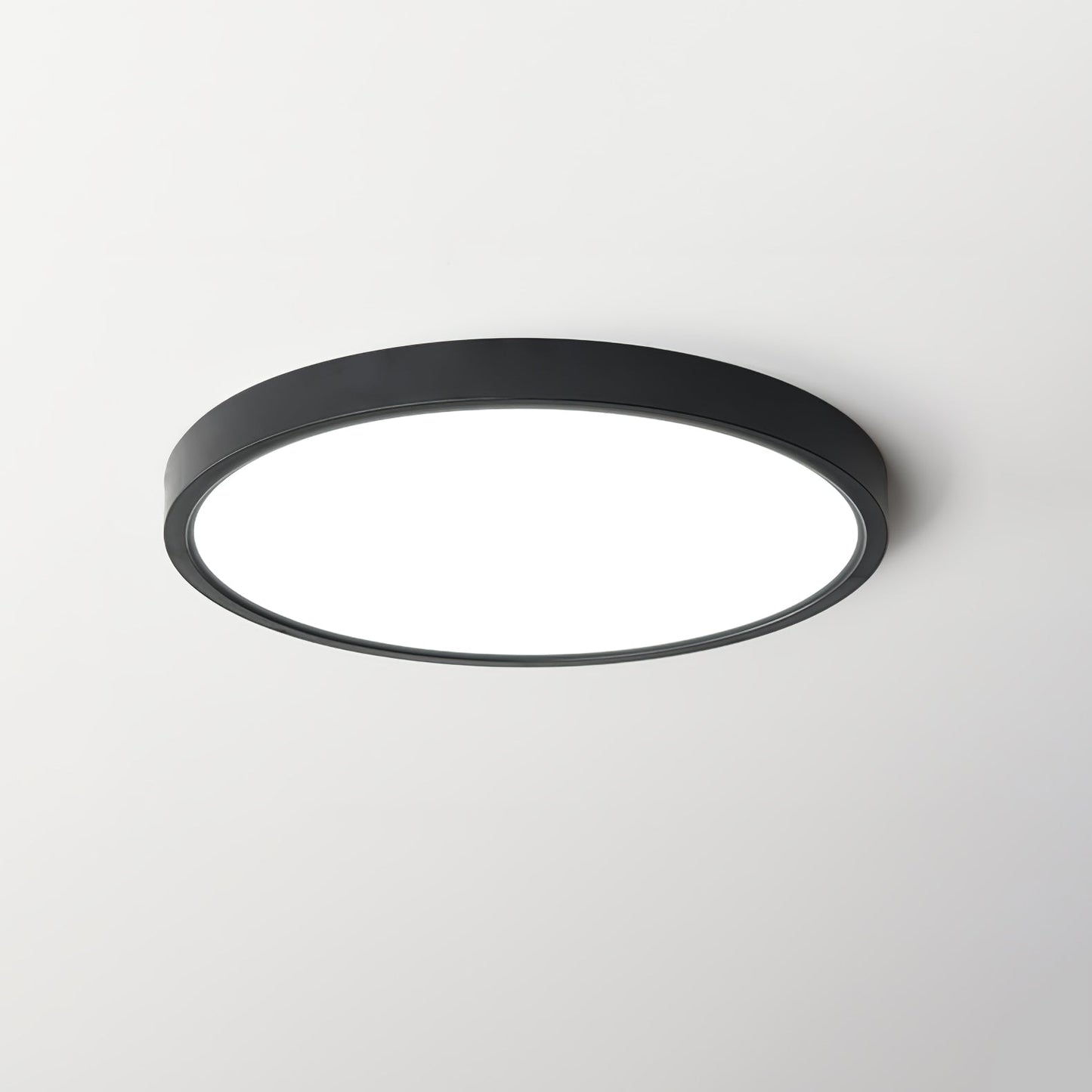 Acrylic Thinnest Round Ceiling Light ∅ 19.7″ x H 0.98″ / Dia 50cm x H 2.5cm / Black / Cool Light 1001 Ceiling lamp