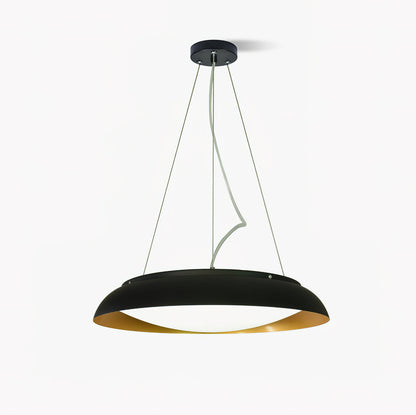 Aero Pendant Light ∅ 16.5″ x H 4.3″ / Dia 42cm x H 11cm / Black / Warm White Pendant light