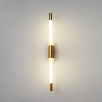 Agnes Sconce ∅ 2″ x H 22.4″ / Dia 5cm x H 57cm / Gold / Warm Light Wall lamp