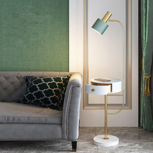 Agueda Floor Lamp ∅ 11.8″ x H 59″ / Dia 30cm x H 150cm / Gold / US plug Floor lamp
