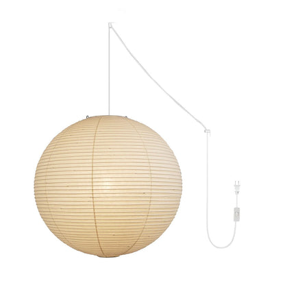 Akari A Round Swag Light ∅ 35.4″ x H 34.6″ (2 hooks) / White / US Plug 1001 Pendant light