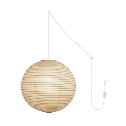 Akari A Round Swag Light ∅ 29.5″ x H 27.9″ (2 hooks) / White / US Plug 1001 Pendant light