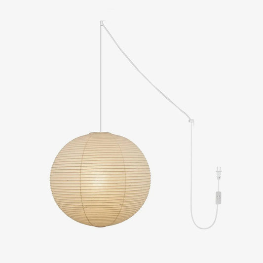 Akari A Round Swag Light ∅ 21.7″ x H 20.5″ (2 hooks) / White / US Plug 1001 Pendant light