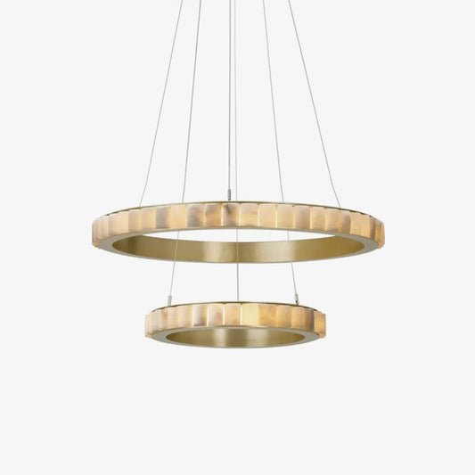 Alabaster Avalon Halo Chandelier Chandelier