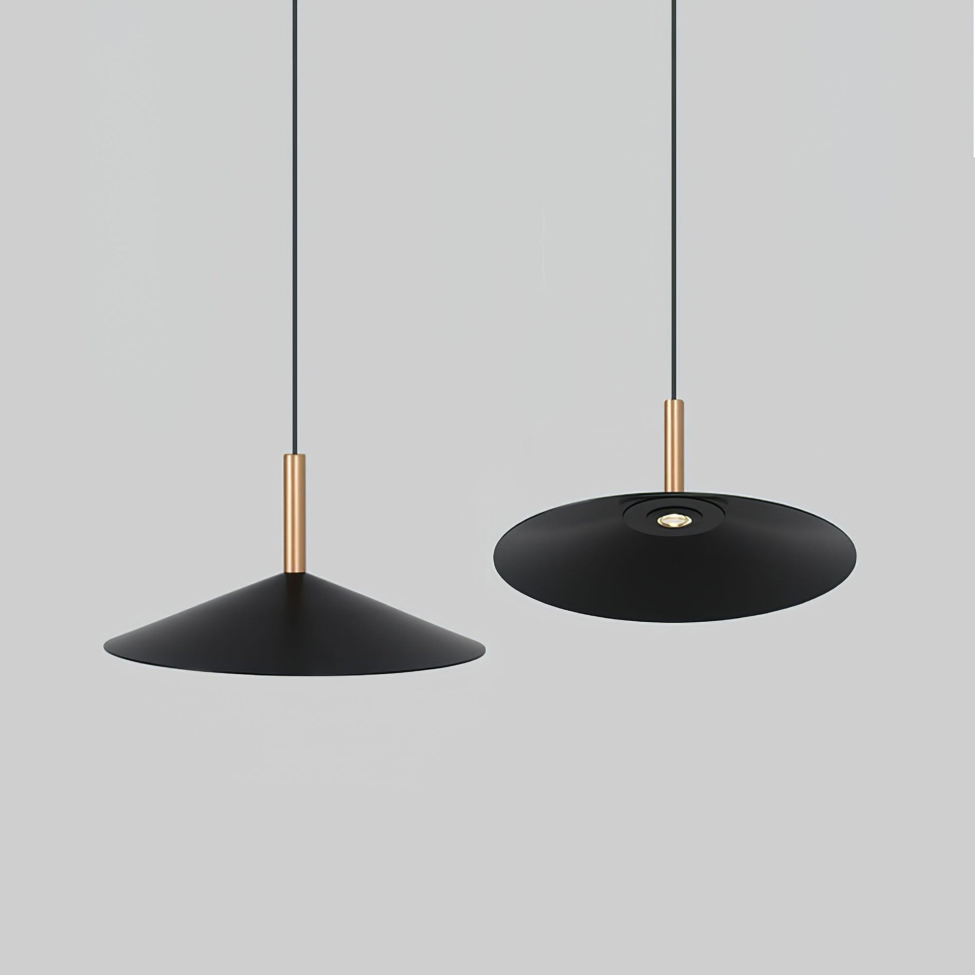 Altura Pendant Lamp ∅ 12.8″ x H 9.1″ / Black / Warm Light Pendant light