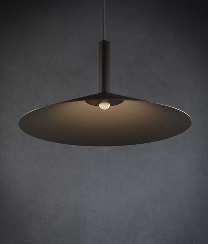 Altura Pendant Lamp ∅ 12.8″ x H 9.1″ / Black / Warm Light Pendant light