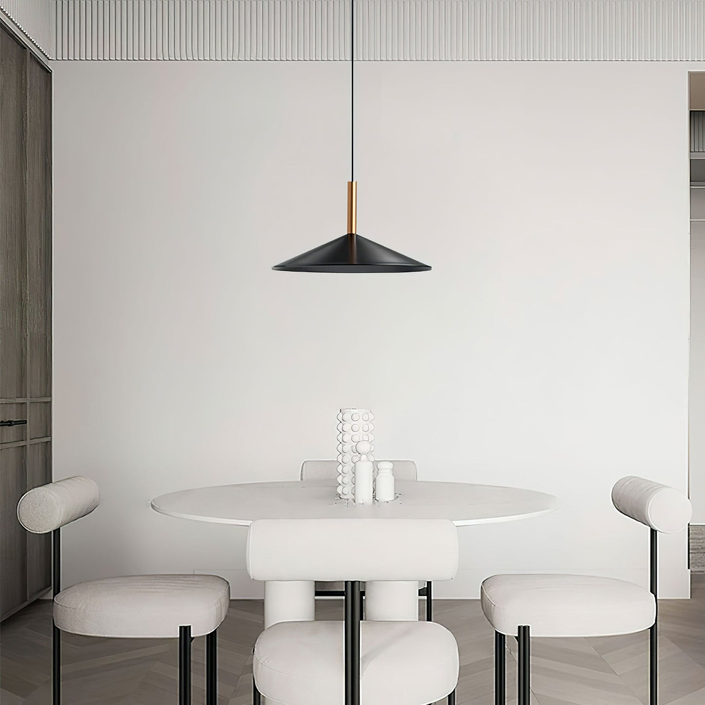 Altura Pendant Lamp ∅ 12.8″ x H 9.1″ / Black / Warm Light Pendant light