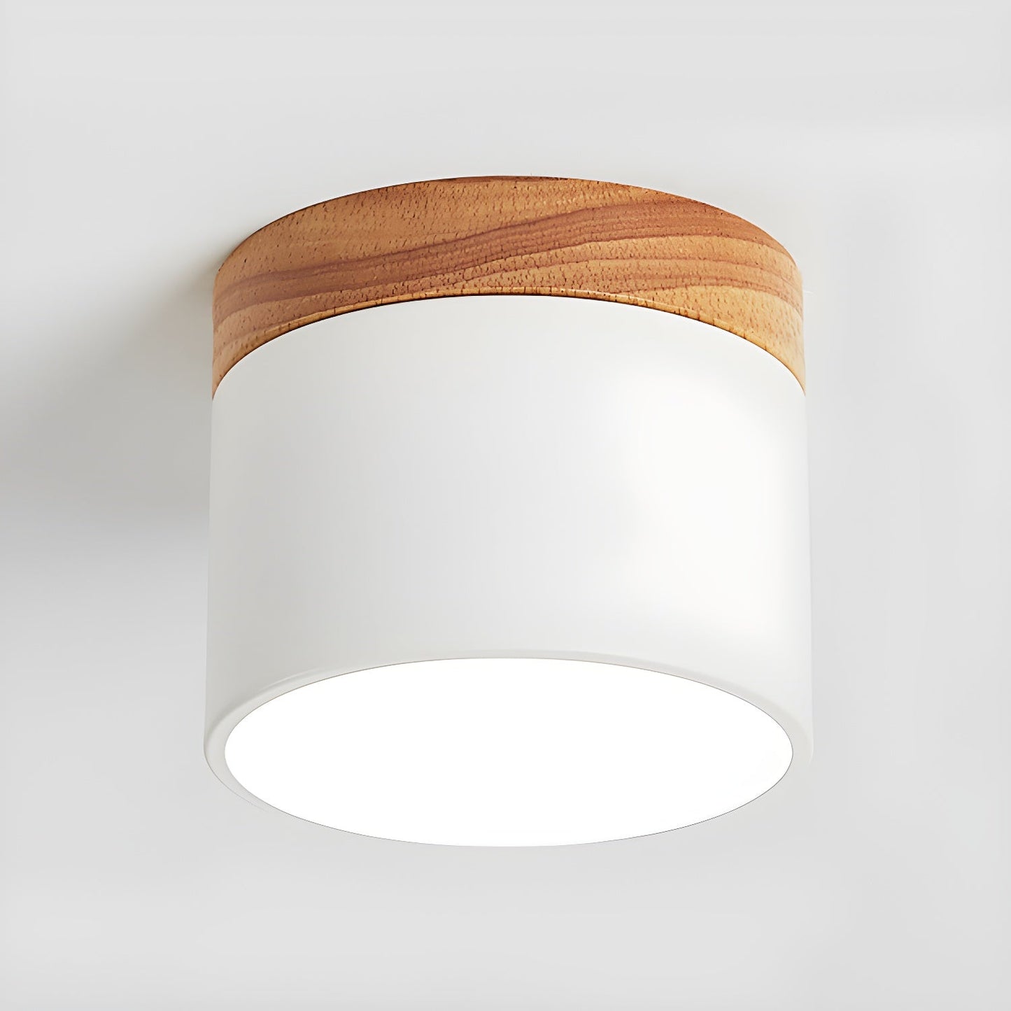 Alva Wooden Surface Downlight ∅ 3.9″ x H 3.1″ / White / Cool Light 1001 Ceiling lamp
