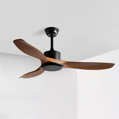 Amelia Ceiling Fan ∅ 42″ x H 9.8″ / Walnut Wood Grain & Black (ABS blades) 1001 Ceiling fan