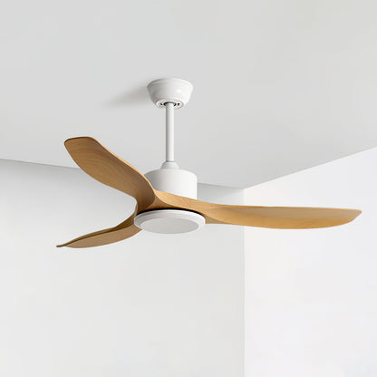 Amelia Ceiling Fan ∅ 42″ x H 9.8″ / Nature Wood Grain & White (ABS blades) 1001 Ceiling fan