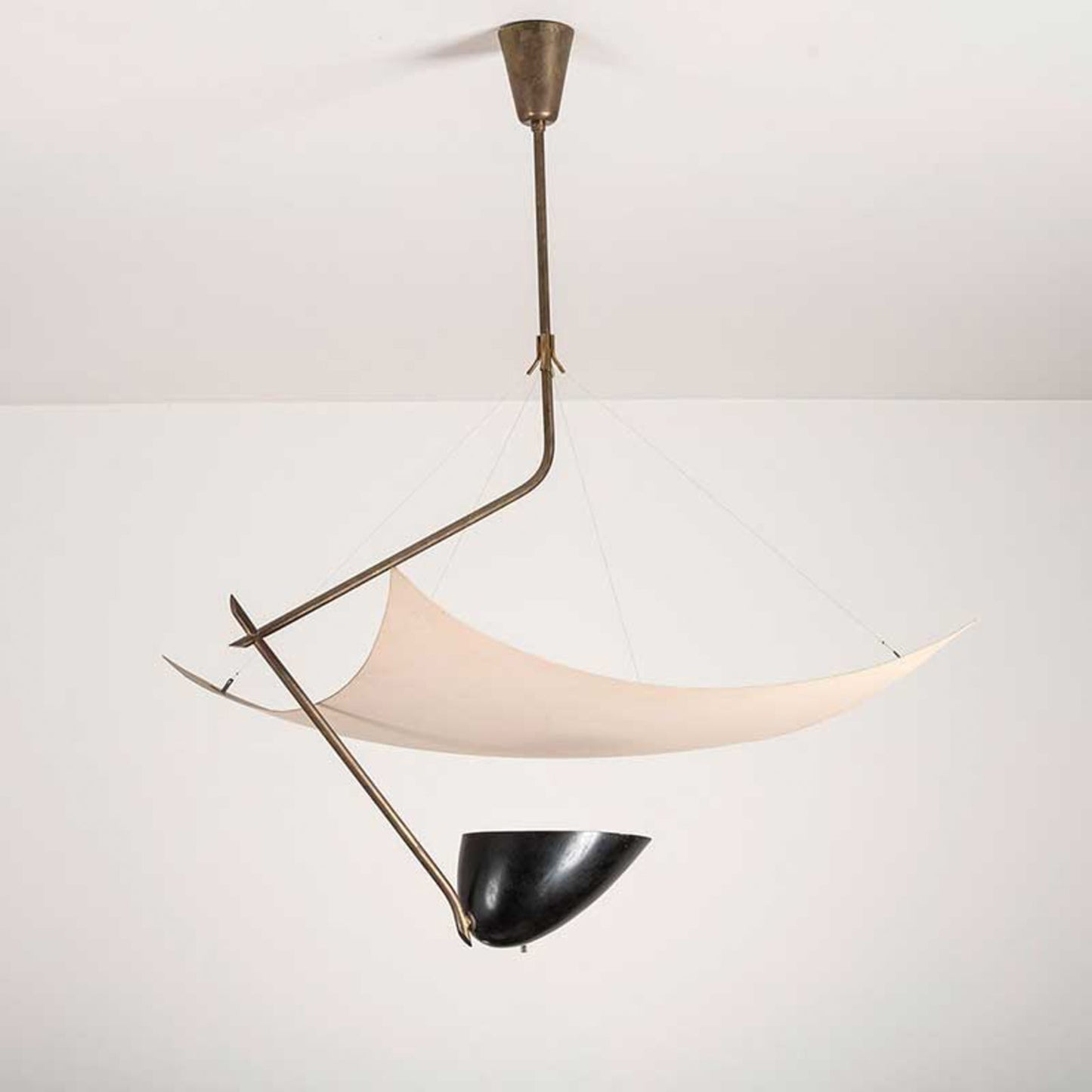 Angelo Lelii Pendant Light ∅ 19.7″ x H 27.6″ / Dia 50cm x H 70cm / Gold & White & Black / Warm Light Pendant light