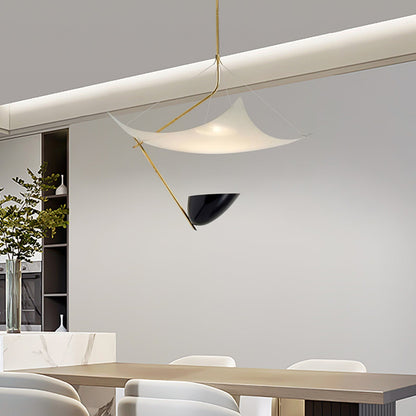 Angelo Lelii Pendant Light ∅ 19.7″ x H 27.6″ / Dia 50cm x H 70cm / Gold & White & Black / Warm Light Pendant light