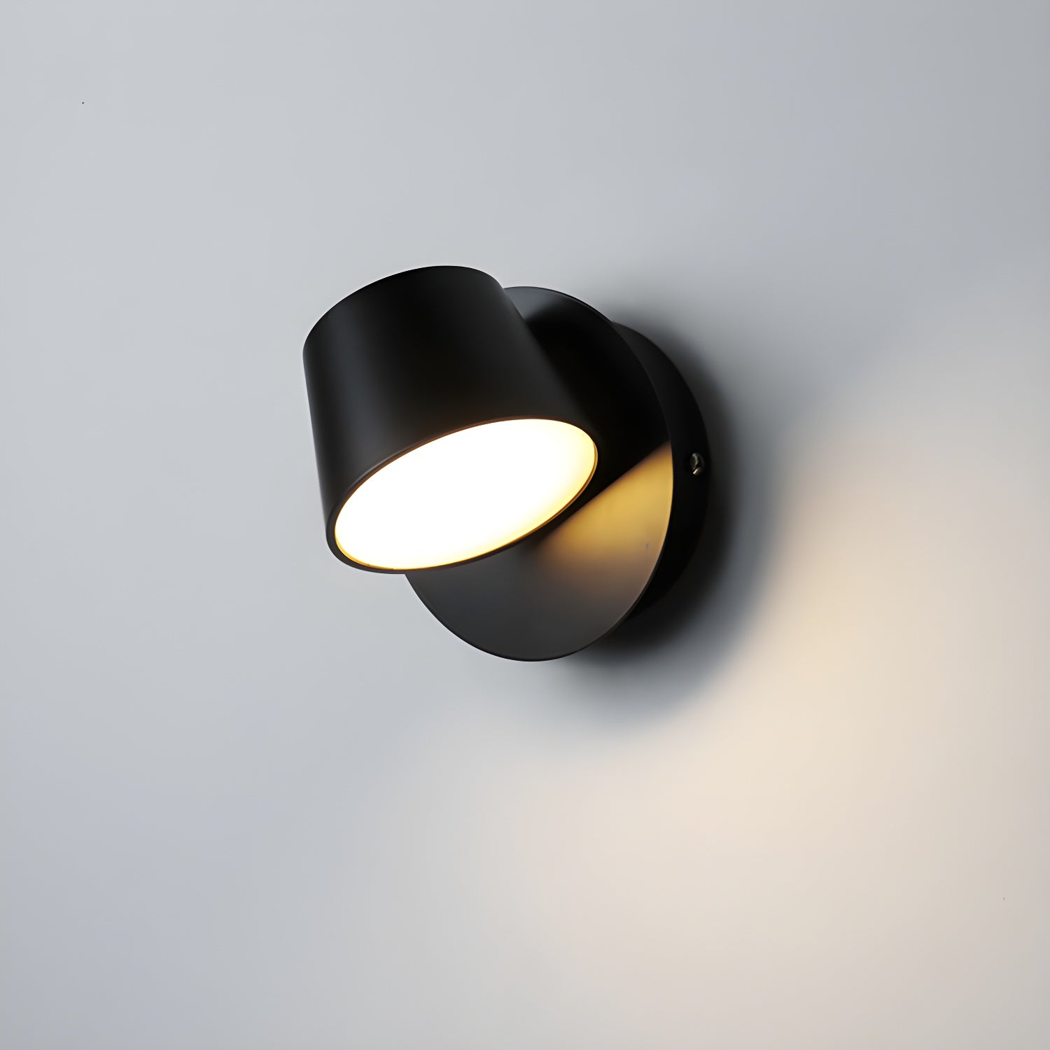 Angle Adjustable Reading Wall Lamp 1-Light: ∅ 4.7″ x H 4.7″ / Black / Warm Light Wall lamp