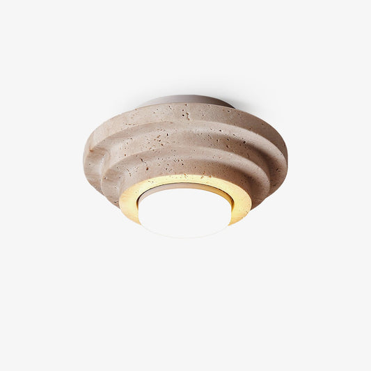 Aperture Ceiling Lamp ∅ 6.7″ x H 3.9″ / Dia 17cm x H 10cm / Beige & White Ceiling lamp