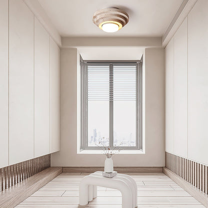 Aperture Ceiling Lamp ∅ 6.7″ x H 3.9″ / Dia 17cm x H 10cm / Beige & White Ceiling lamp