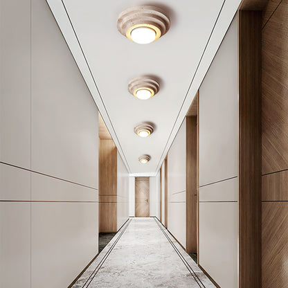 Aperture Ceiling Lamp ∅ 6.7″ x H 3.9″ / Dia 17cm x H 10cm / Beige & White Ceiling lamp