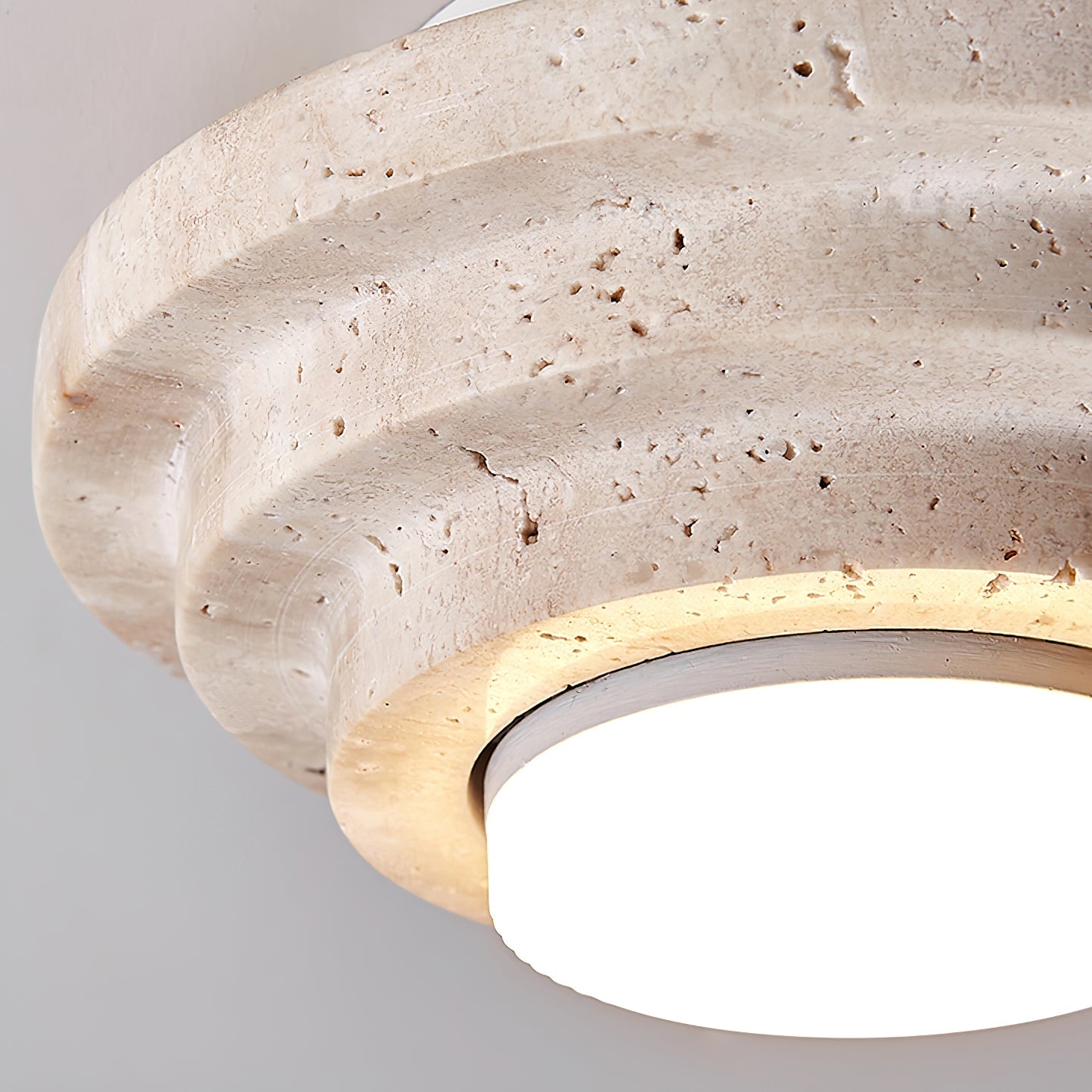 Aperture Ceiling Lamp ∅ 6.7″ x H 3.9″ / Dia 17cm x H 10cm / Beige & White Ceiling lamp
