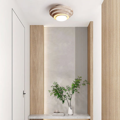 Aperture Ceiling Lamp ∅ 6.7″ x H 3.9″ / Dia 17cm x H 10cm / Beige & White Ceiling lamp