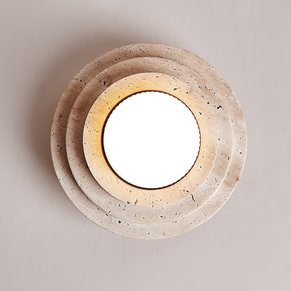 Aperture Ceiling Lamp ∅ 6.7″ x H 3.9″ / Dia 17cm x H 10cm / Beige & White Ceiling lamp
