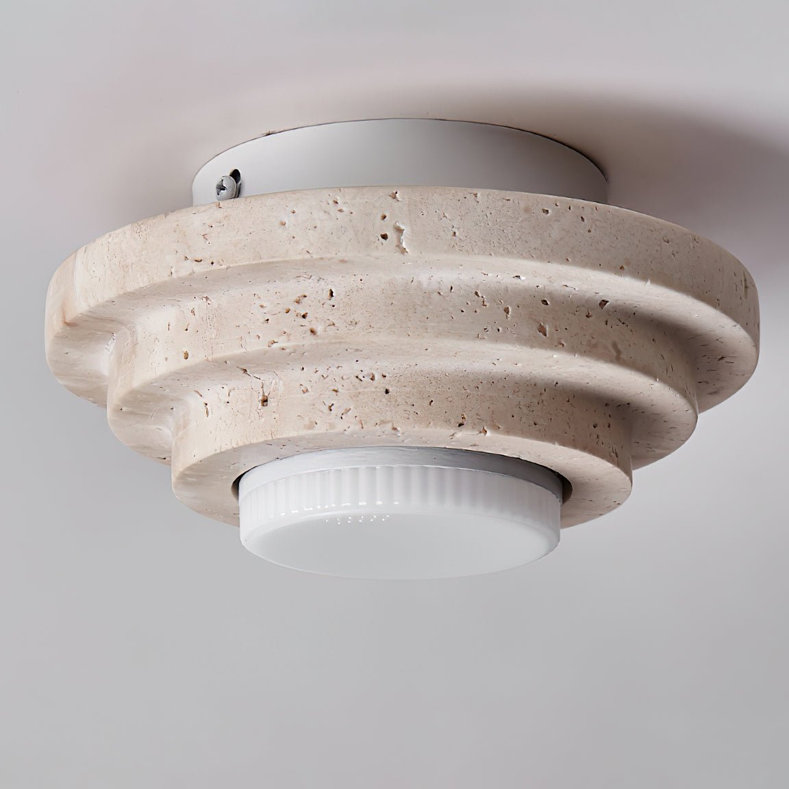 Aperture Ceiling Lamp ∅ 6.7″ x H 3.9″ / Dia 17cm x H 10cm / Beige & White Ceiling lamp