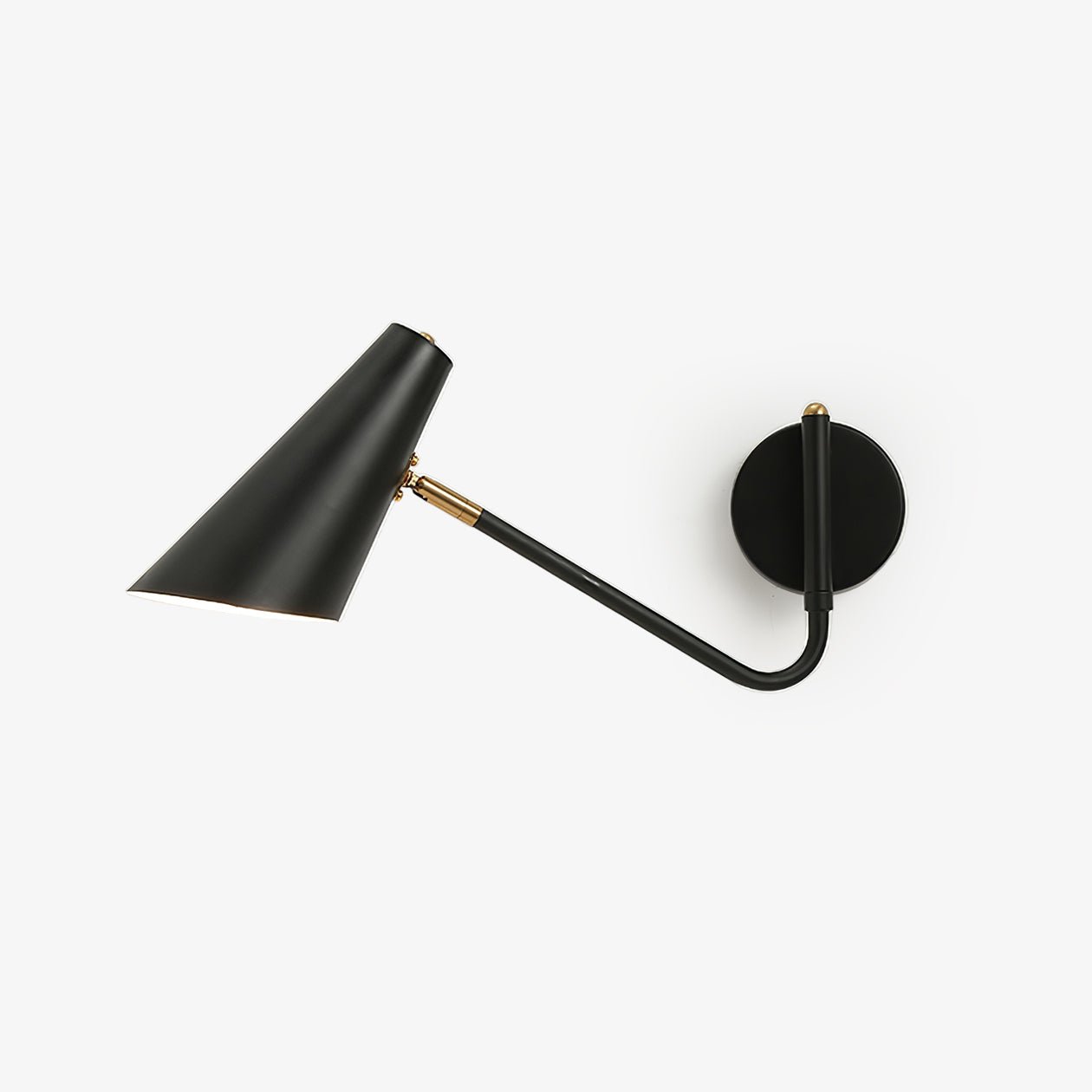Apex Wall Sconce ∅ 16.5″ x H 7.5″ / Dia 42cm x H 19cm / Black / 1 Piece Wall lamp