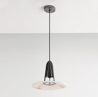 Aragon Pendant Lamp ∅ 13.4″ x H 10.2″ / Dia 34cm x H 26cm / Black / Warm Light Pendant light