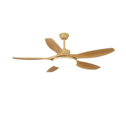 Keltis 42’’/52’’ Ceiling Fan Light ∅ 42″ x H 11.8″ / Model D Nature Wood Grain / Three-Color Changing Light Ceiling fan