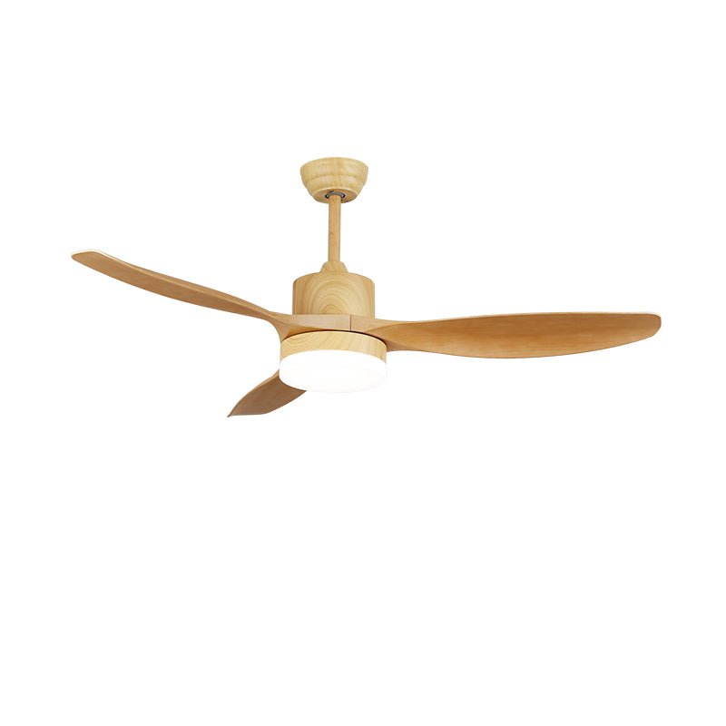 Keltis 42’’/52’’ Ceiling Fan Light ∅ 42″ x H 11.8″ / Model F Nature Wood Grain / Three-Color Changing Light Ceiling fan