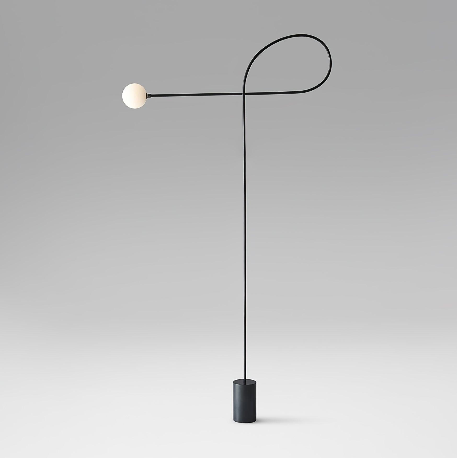 Arcane Orb Floor Lamp ∅ 39.4″ x H 59.1″ / Dia 100cm x H 150cm / Black & White / US Plug Floor lamp